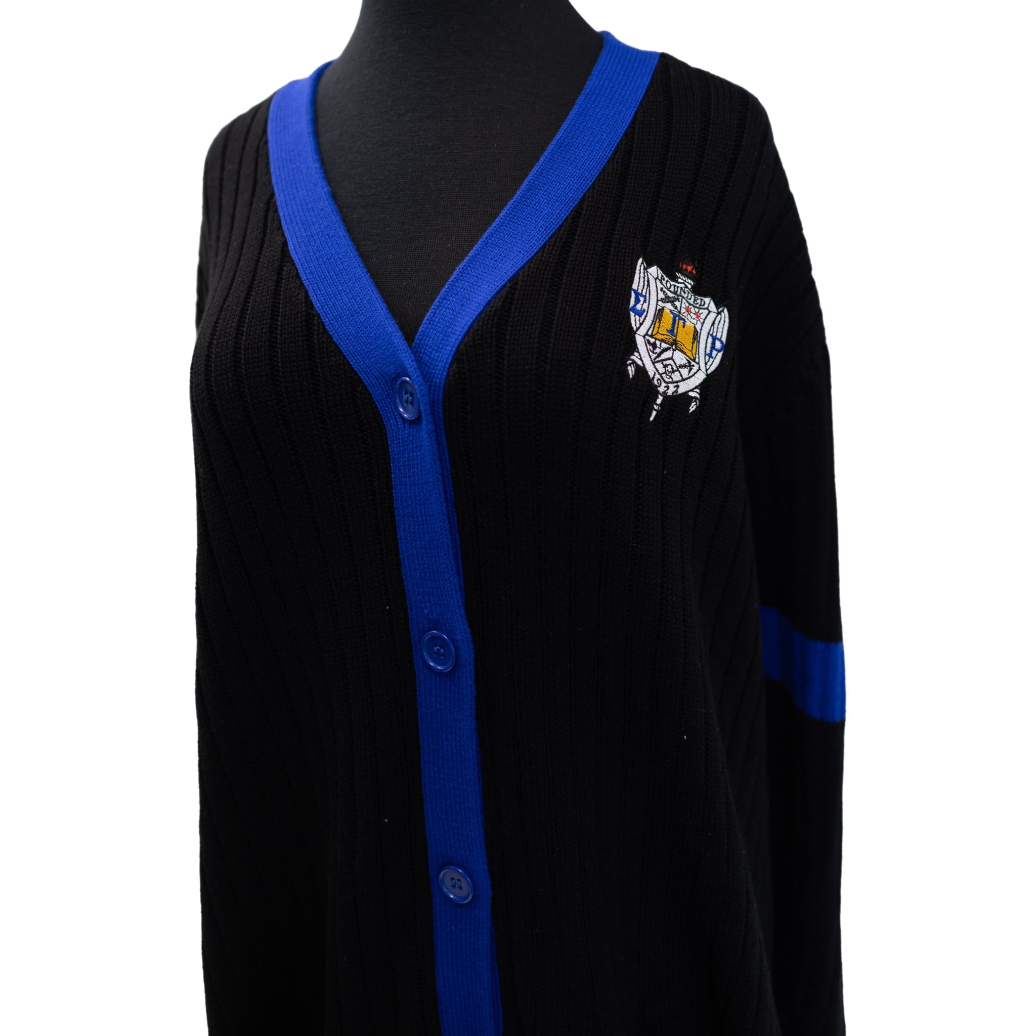 SGR Black Long Cardigan Pre - Order (Ship July 10, 2025) - Diva Starr Boutique