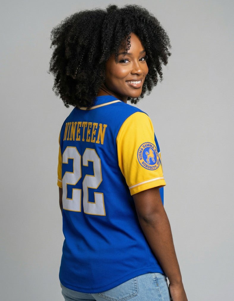 SGR Blue Baseball Jersey (Ships 4 - 13 - 26) - Diva Starr Boutique