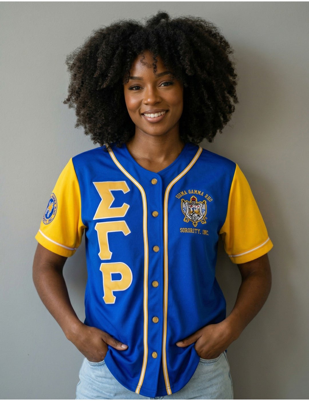 SGR Blue Baseball Jersey (Ships 4 - 13 - 26) - Diva Starr Boutique