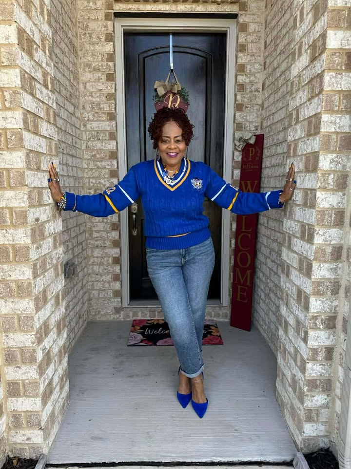 SGR Blue V - Neck Cardigan Pre - Order (Ship February 15, 2026) - Diva Starr Boutique