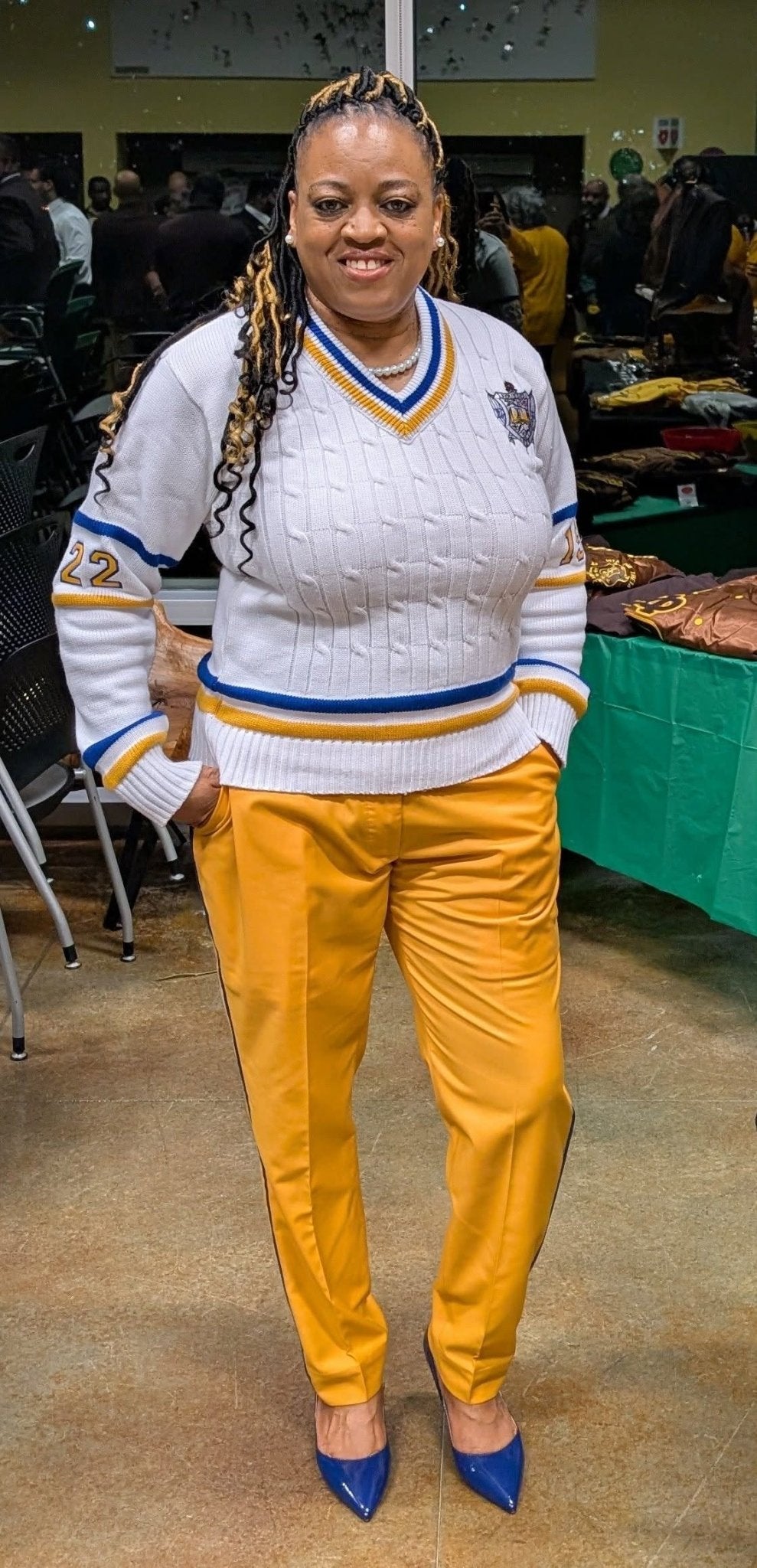 SGR White V - Neck Cardigan Pre - Order (Ship February 15, 2026) - Diva Starr Boutique