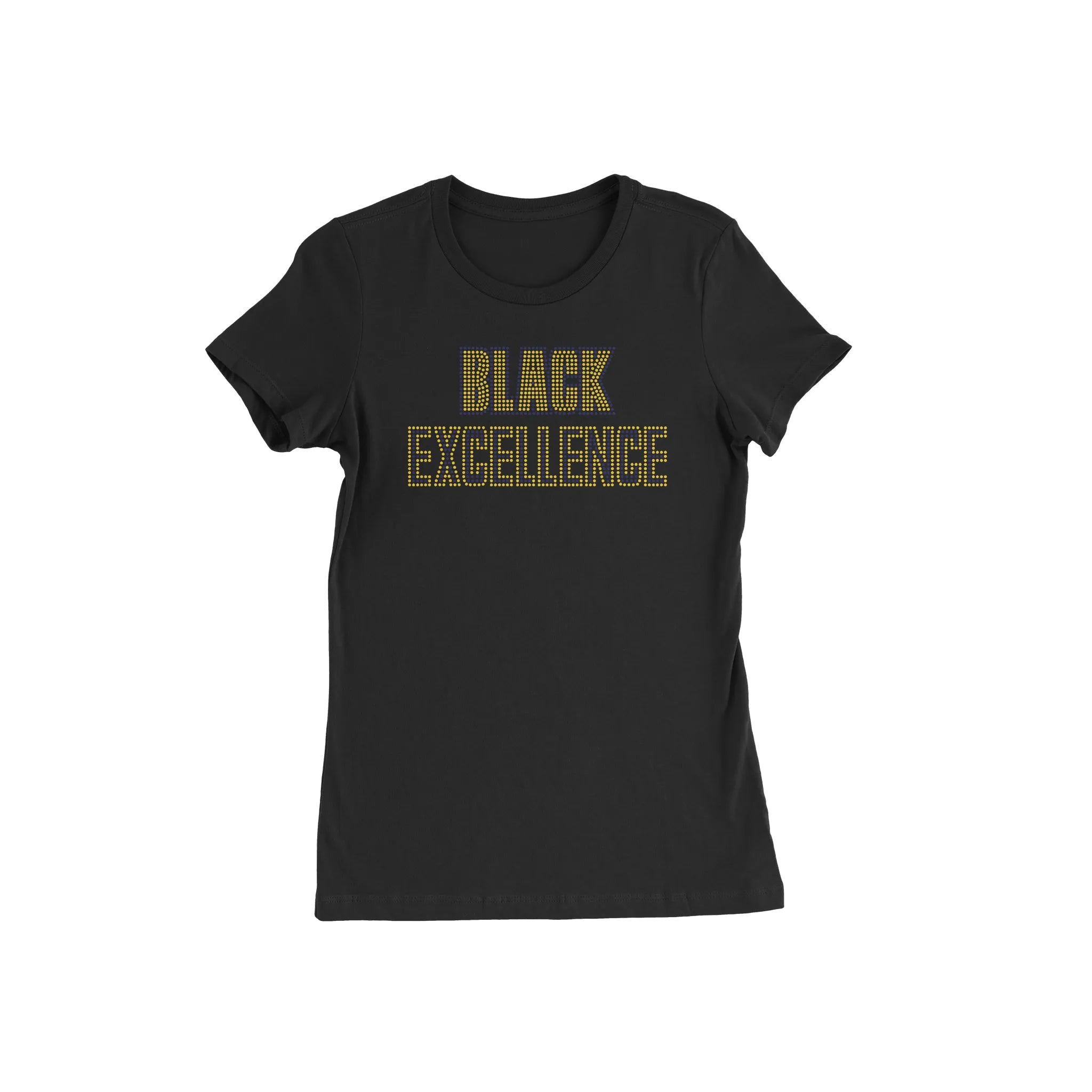 Sigma Gamma Rho Blue & Gold Black Excellence T - Shirt - Diva Starr Boutique