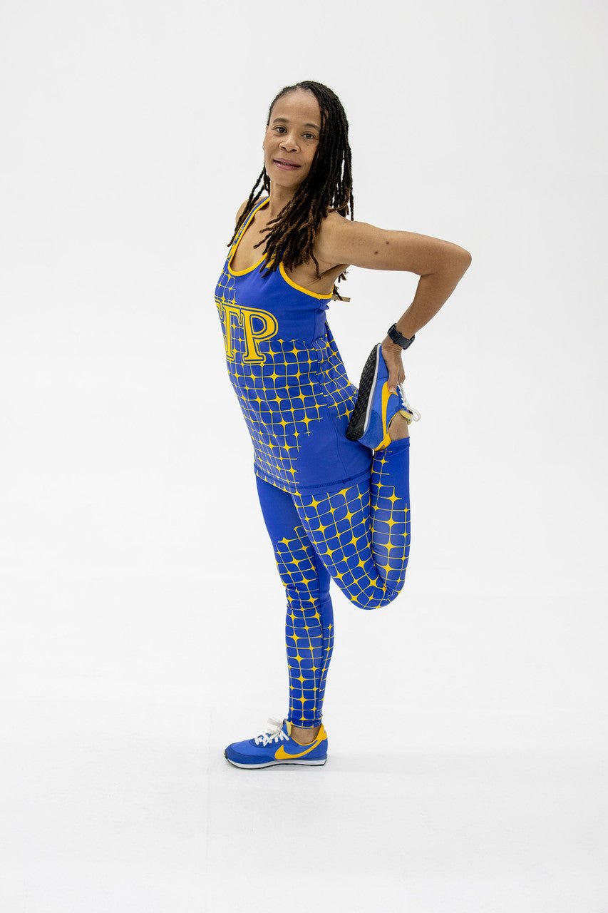 Sigma Gamma Rho Blue & Gold Workout Set - Diva Starr Boutique