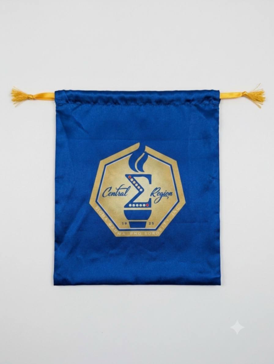 Sigma Gamma Rho Central Region Satin Jewelry Bag - Diva Starr Boutique