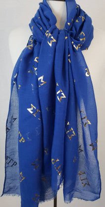 Sigma Gamma Rho Gold Foil Scarf - Diva Starr Boutique