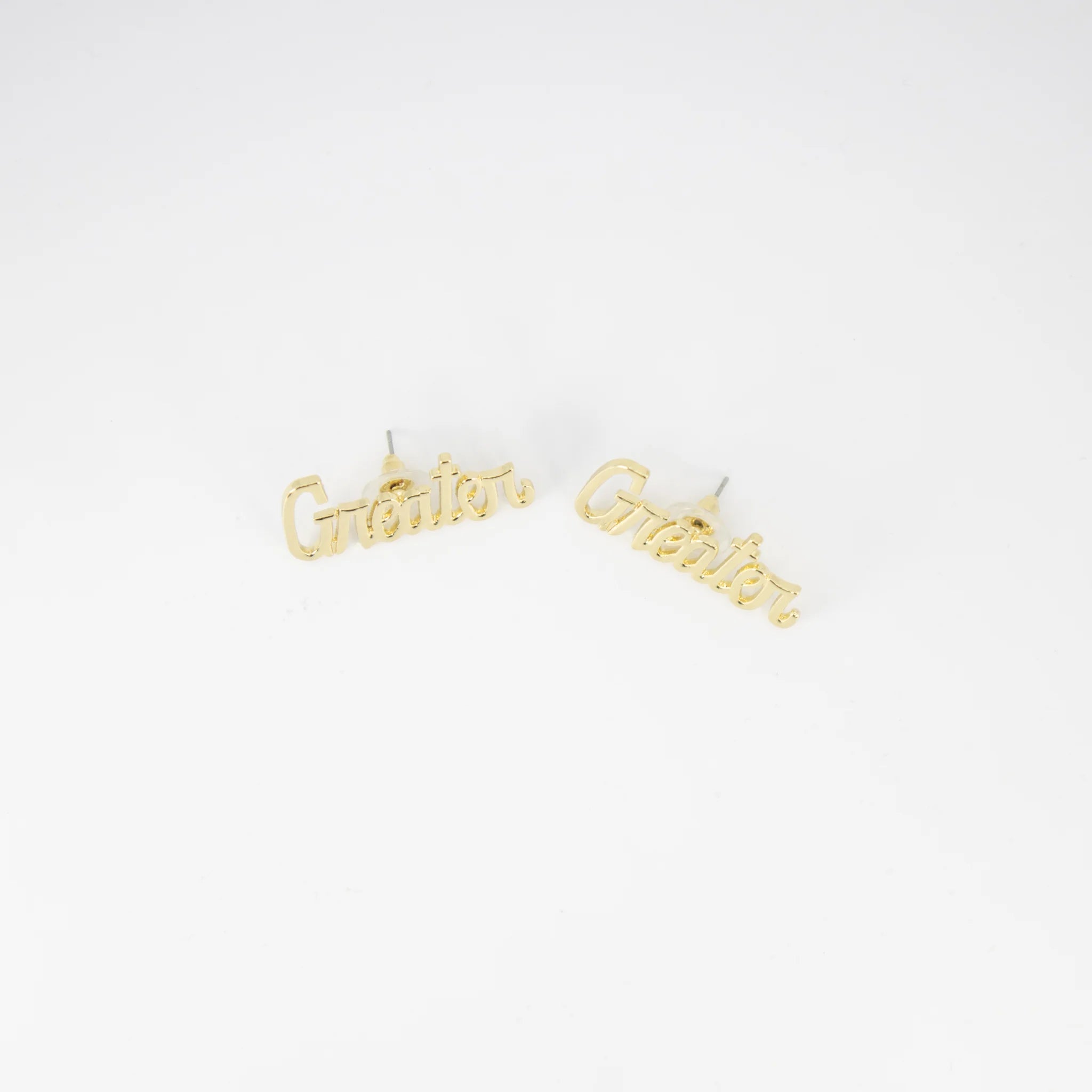 Sigma Gamma Rho Greater Gold Metal Earrings - Diva Starr Boutique