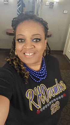 Sigma Gamma Rho Rhovember Glitter T - Shirt - Diva Starr Boutique