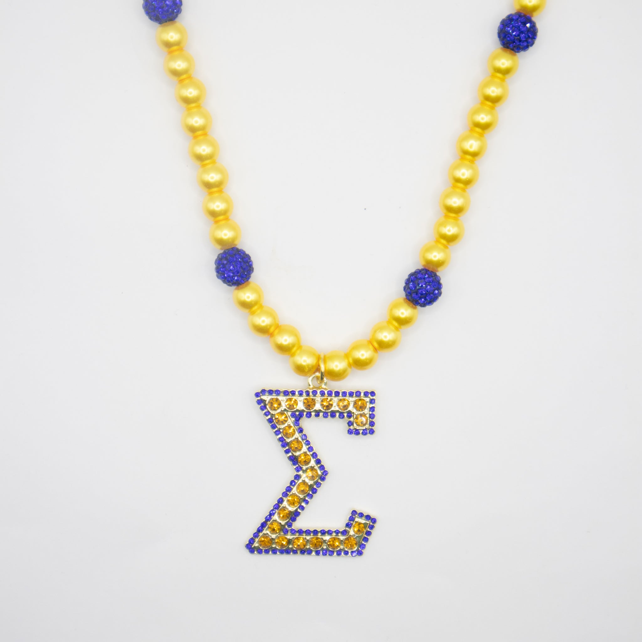 Sigma Gamma Rho Sigma Pearl Double Bling Necklace - Diva Starr Boutique