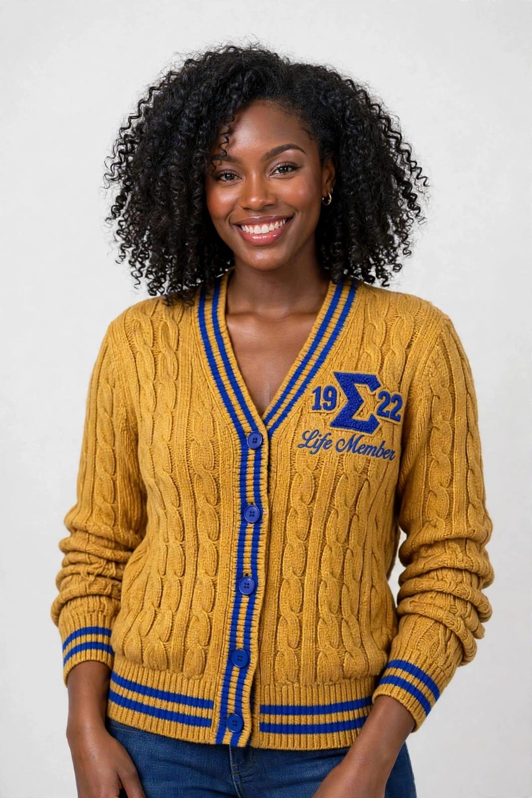 Sigma Life Member 1922 Chenille Letter Cardigan Pre-Order (Ships 11-15-26) - Diva Starr Boutique