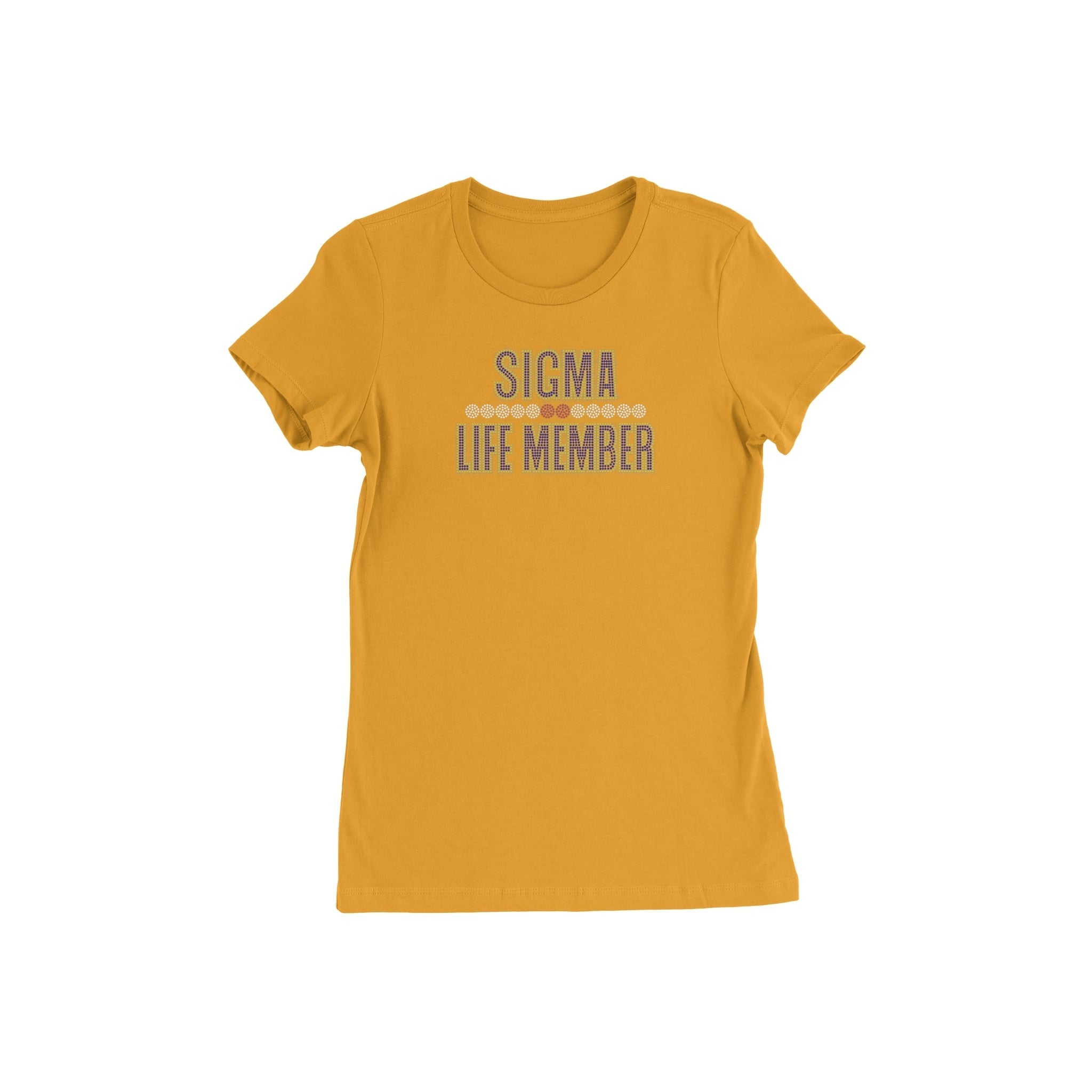 Sigma Life Member Tee Unisex Fitted Gold - Diva Starr Boutique