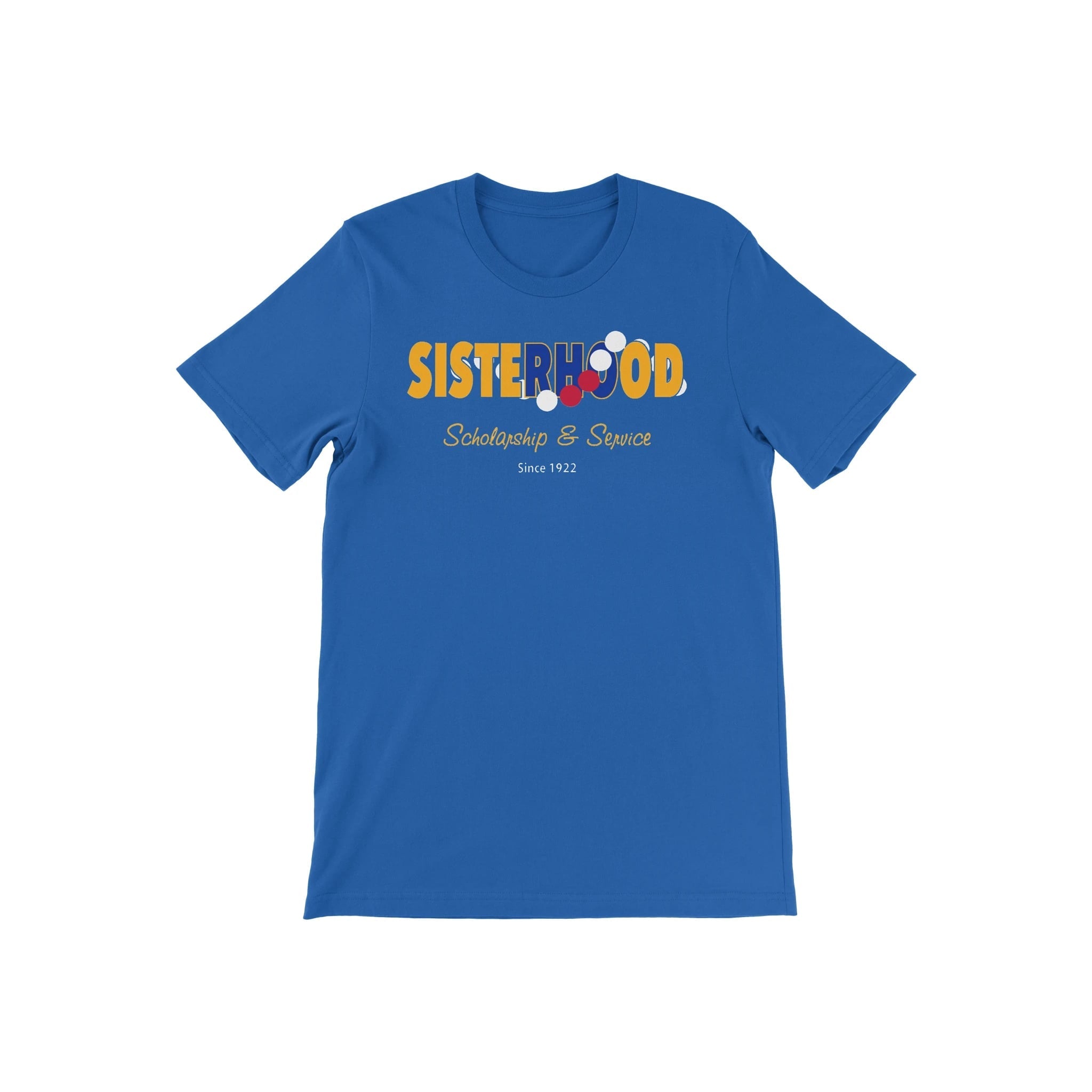 Sisterhood Scholarship & Service Tee Blue - Diva Starr Boutique