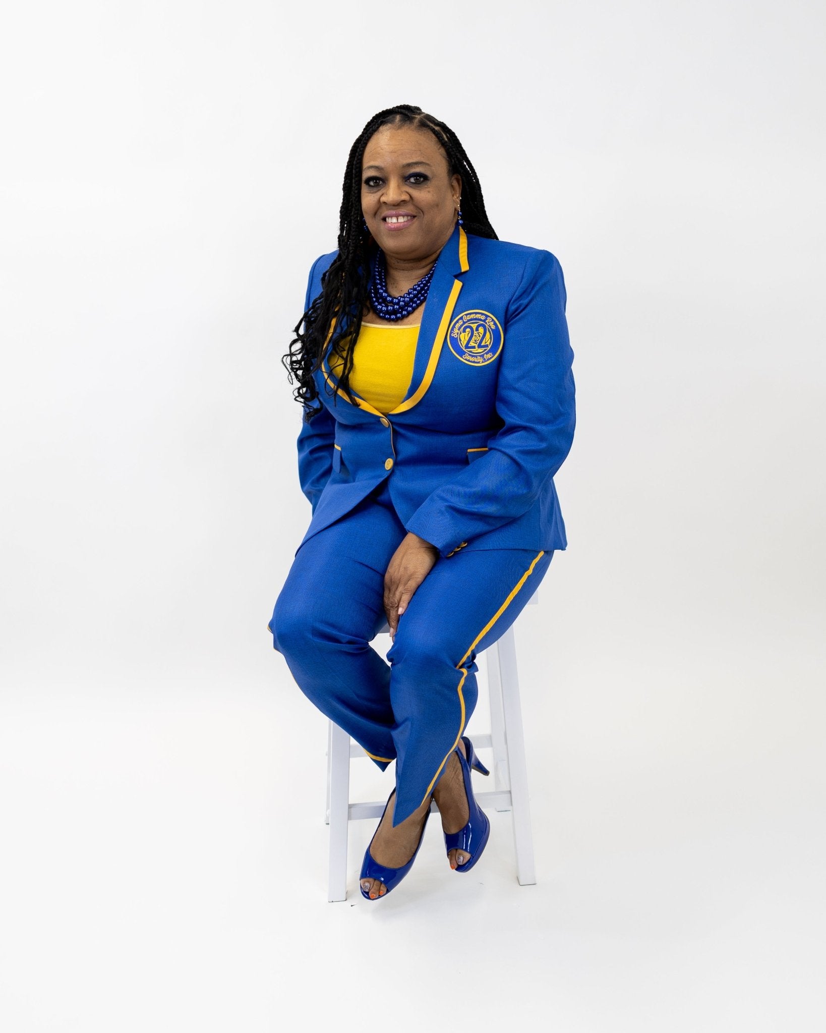 Supreme Diva Royale Blue Pant Suit Pre - Order - Diva Starr Boutique