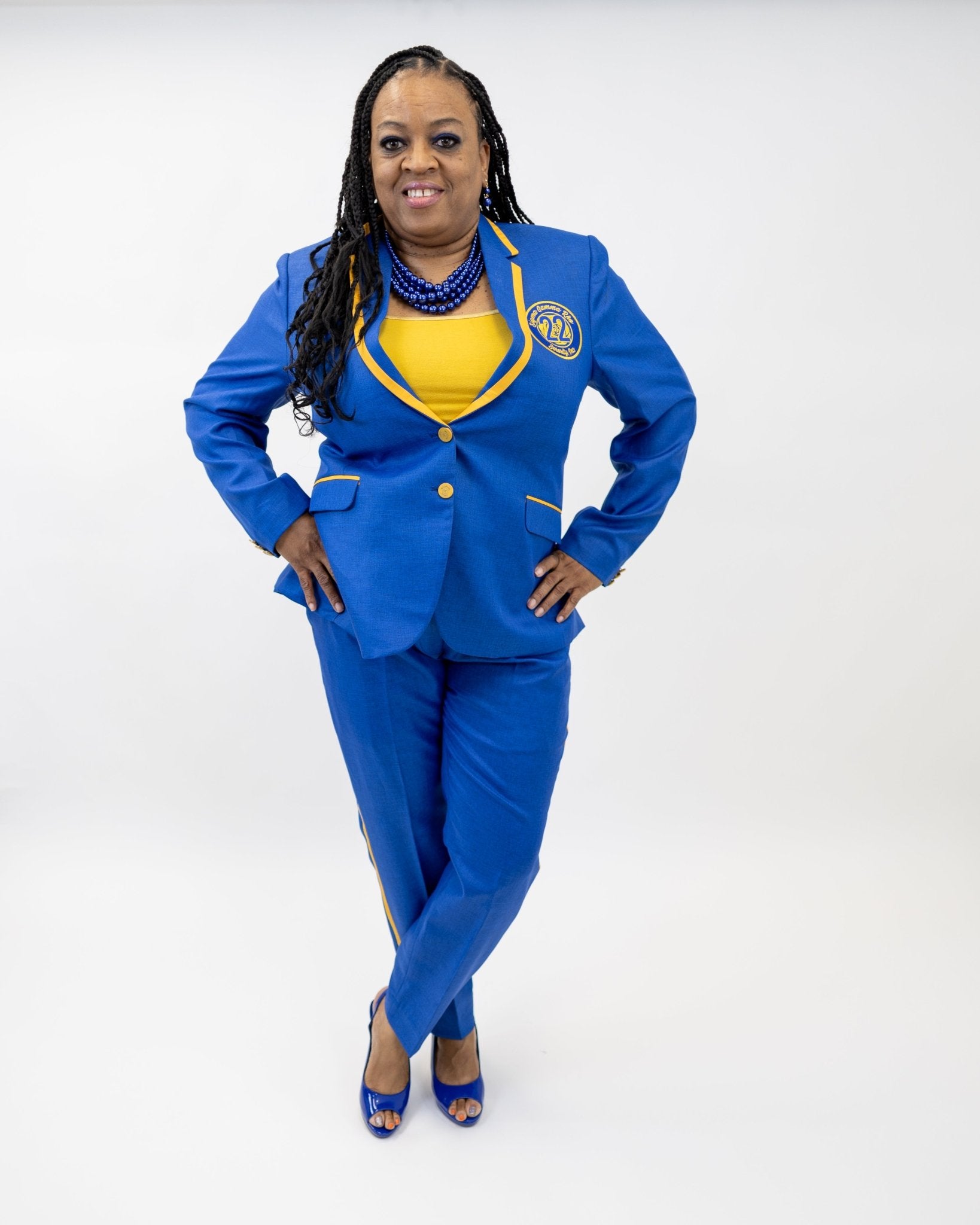 Supreme Diva Royale Blue Pant Suit Pre - Order - Diva Starr Boutique