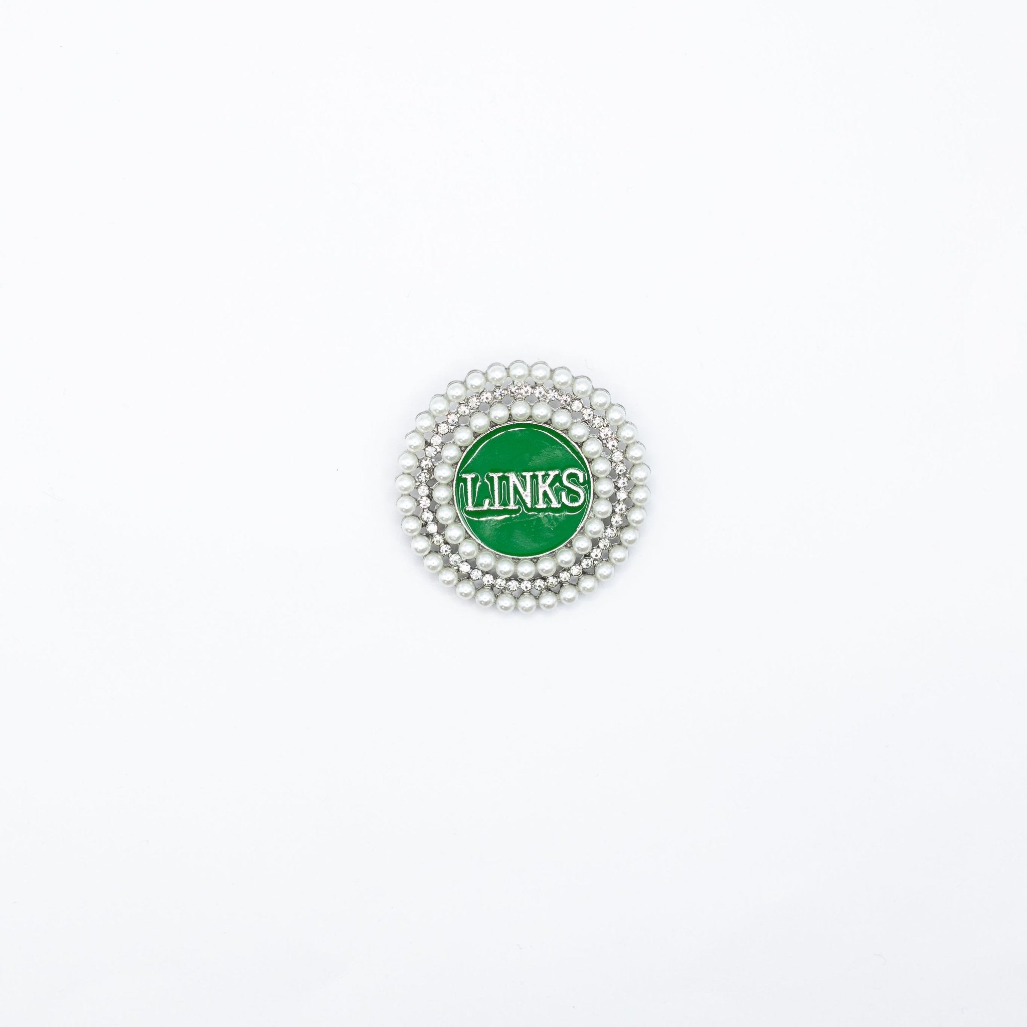 The Links Circle Pearl Pin - Diva Starr Boutique