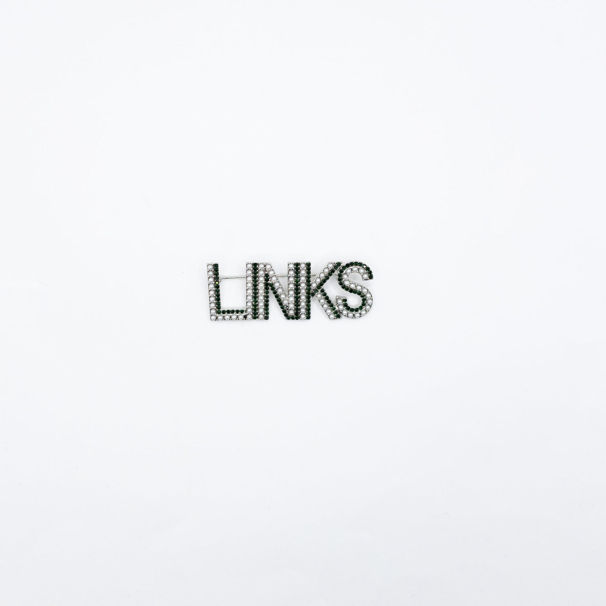 The Links Pearl & Green Bling Pin - Diva Starr Boutique