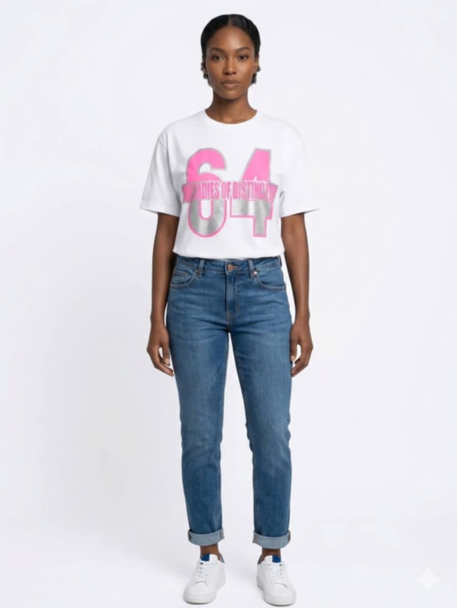 TLOD 64 Tee White with Silver Glitter Unisex - Diva Starr Boutique