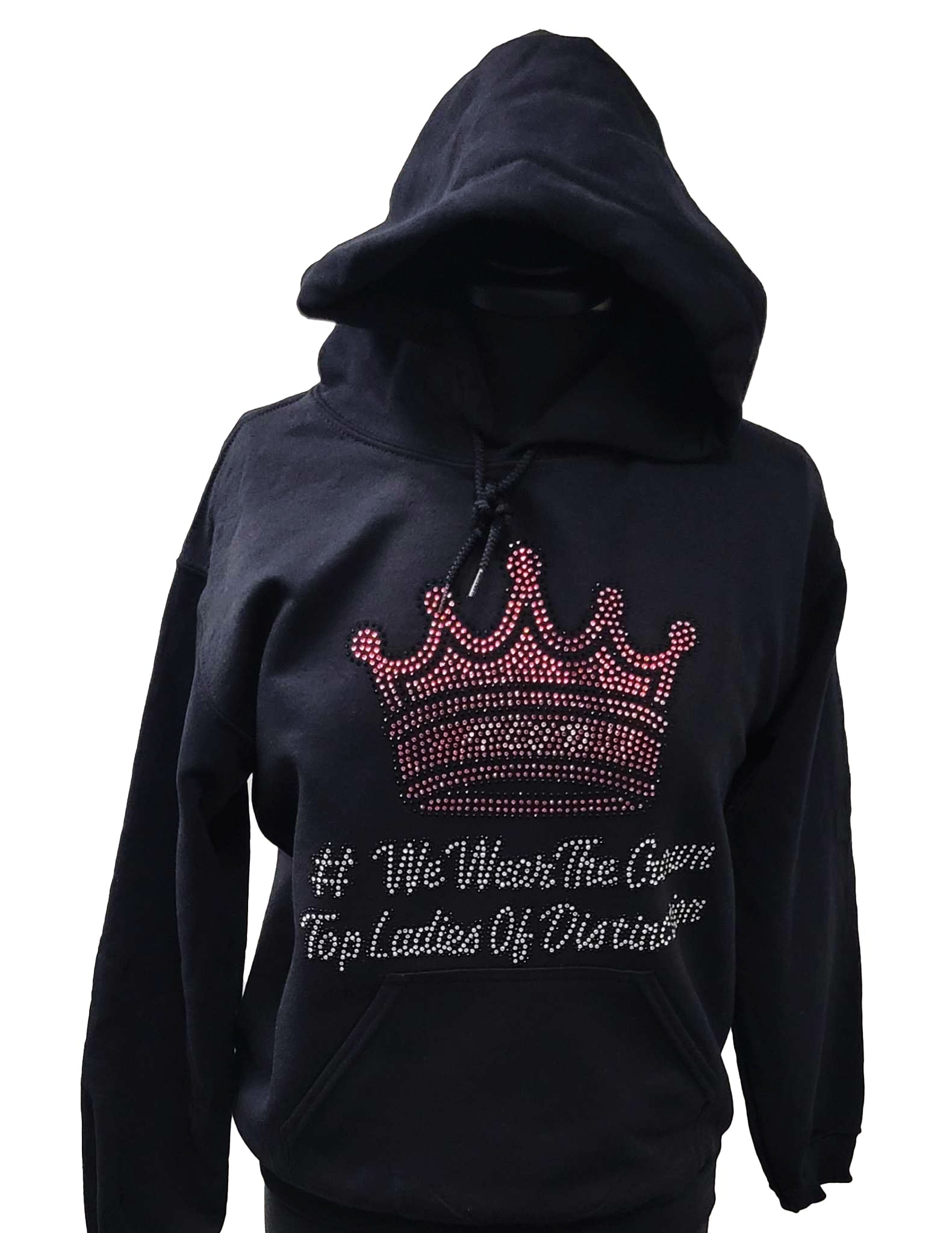 TLOD Bling Crown Unisex Hoodie Black - Diva Starr Boutique