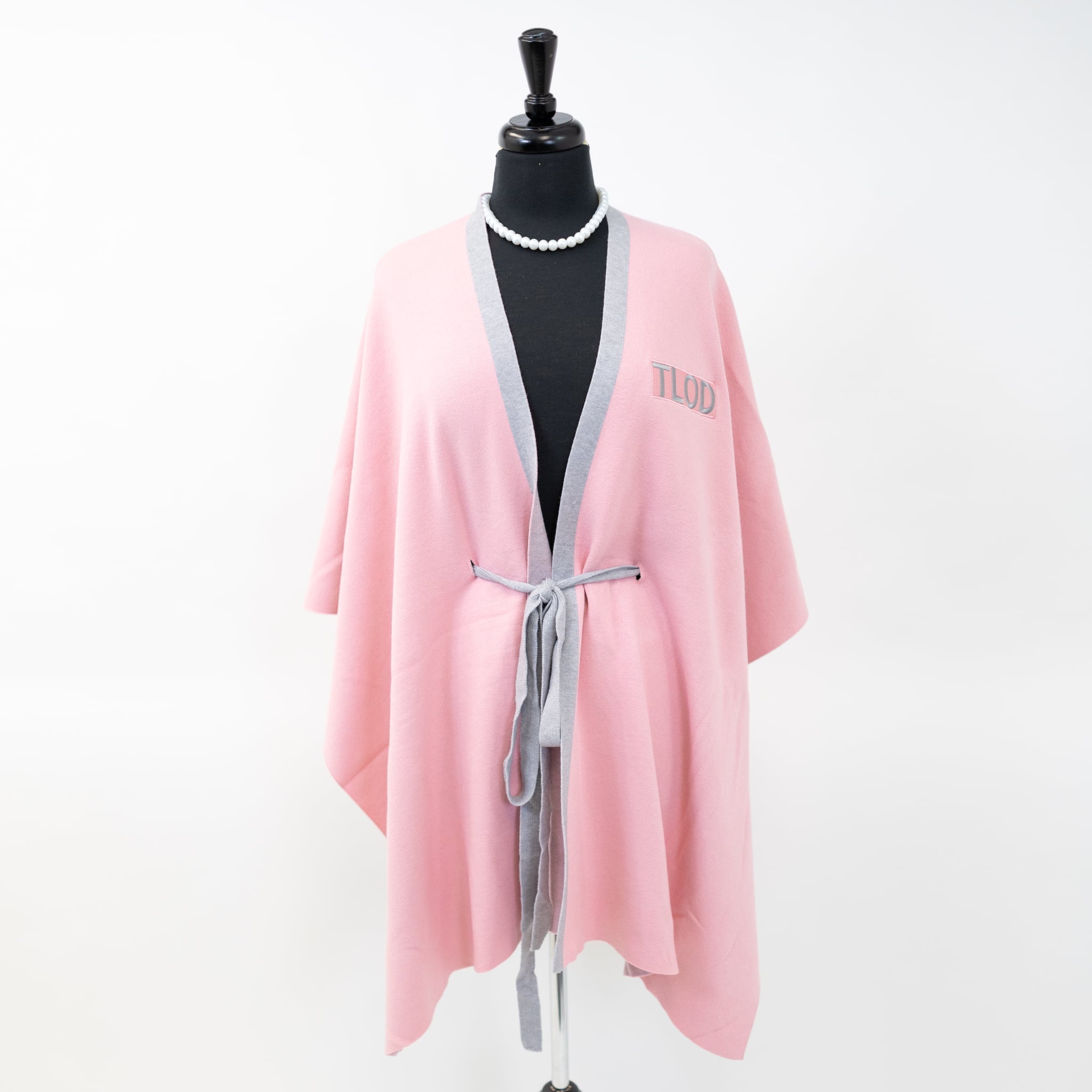 TLOD Gray & Pink Shawl - Diva Starr Boutique