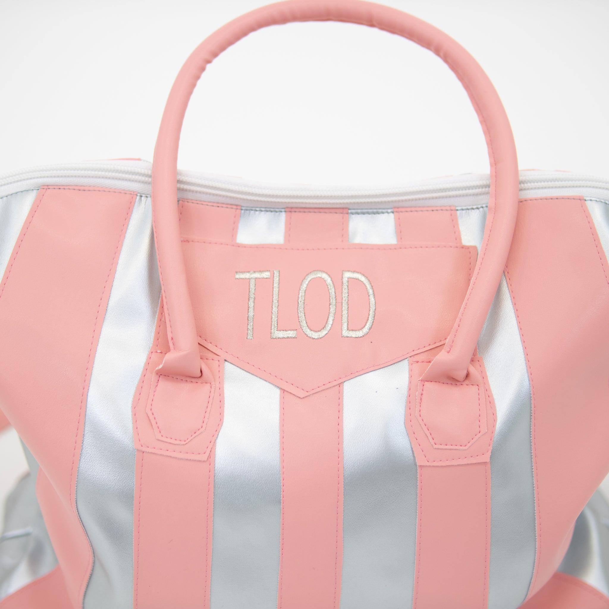 TLOD Pink & Silver Purse with strap - Diva Starr Boutique