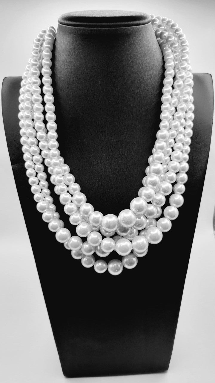 White Chunky Necklace Set - Diva Starr Boutique