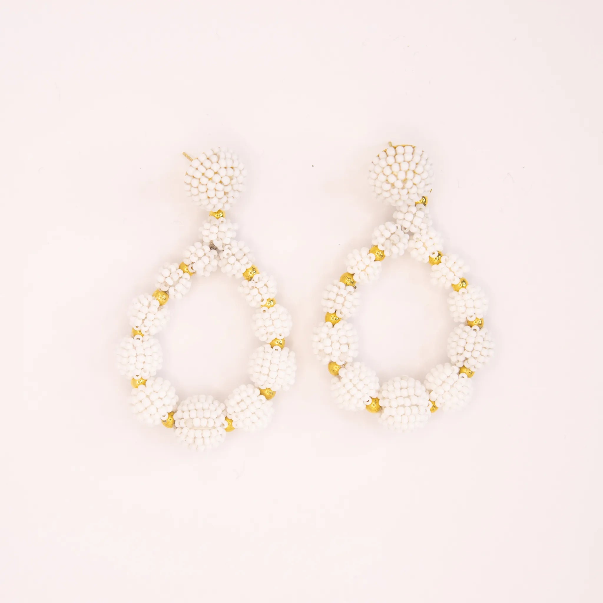 White Seed bead Earrings - Diva Starr Boutique