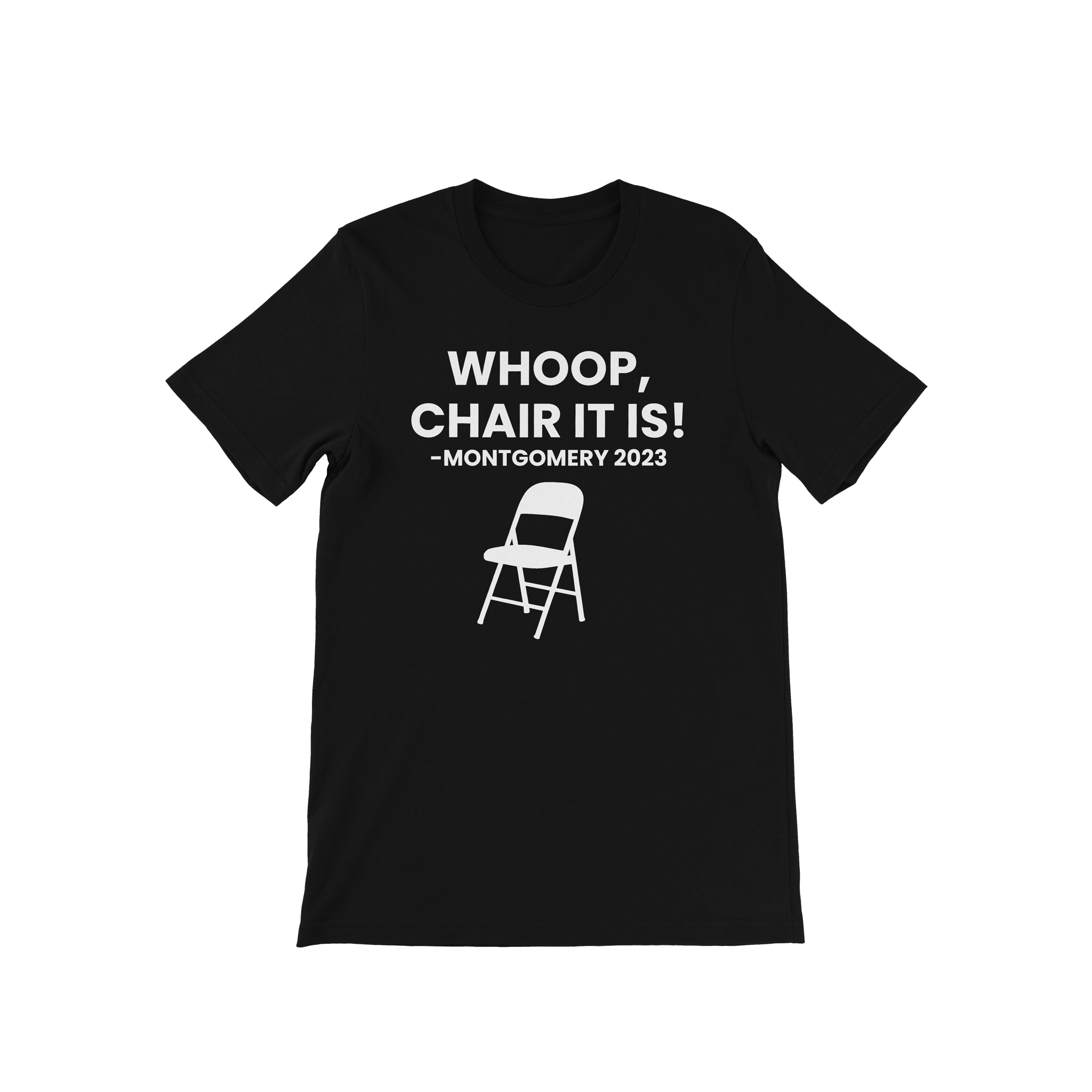 Whoop, Chair It Is Tee Black & White - Diva Starr Boutique