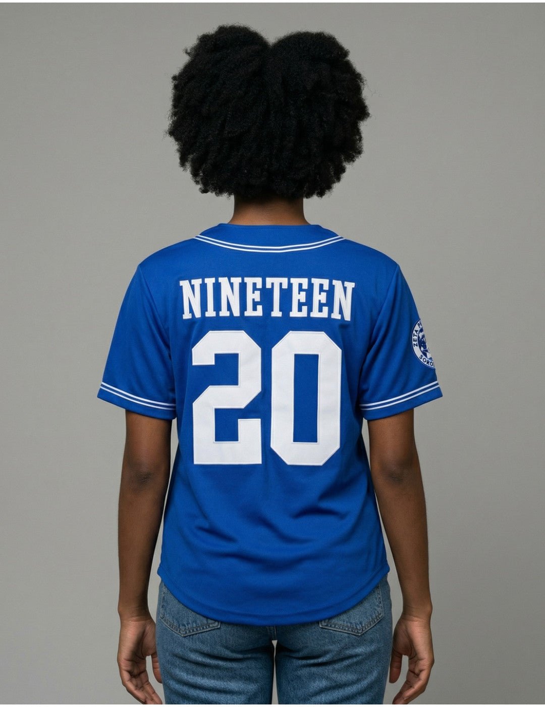 Zeta Baseball Jersey Blue (Ships 4 - 13 - 26) - Diva Starr Boutique