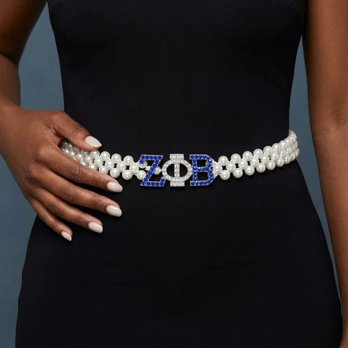 Zeta Bling Bling Stretch Pearl Belt (Ships 9-14-26) - Diva Starr Boutique