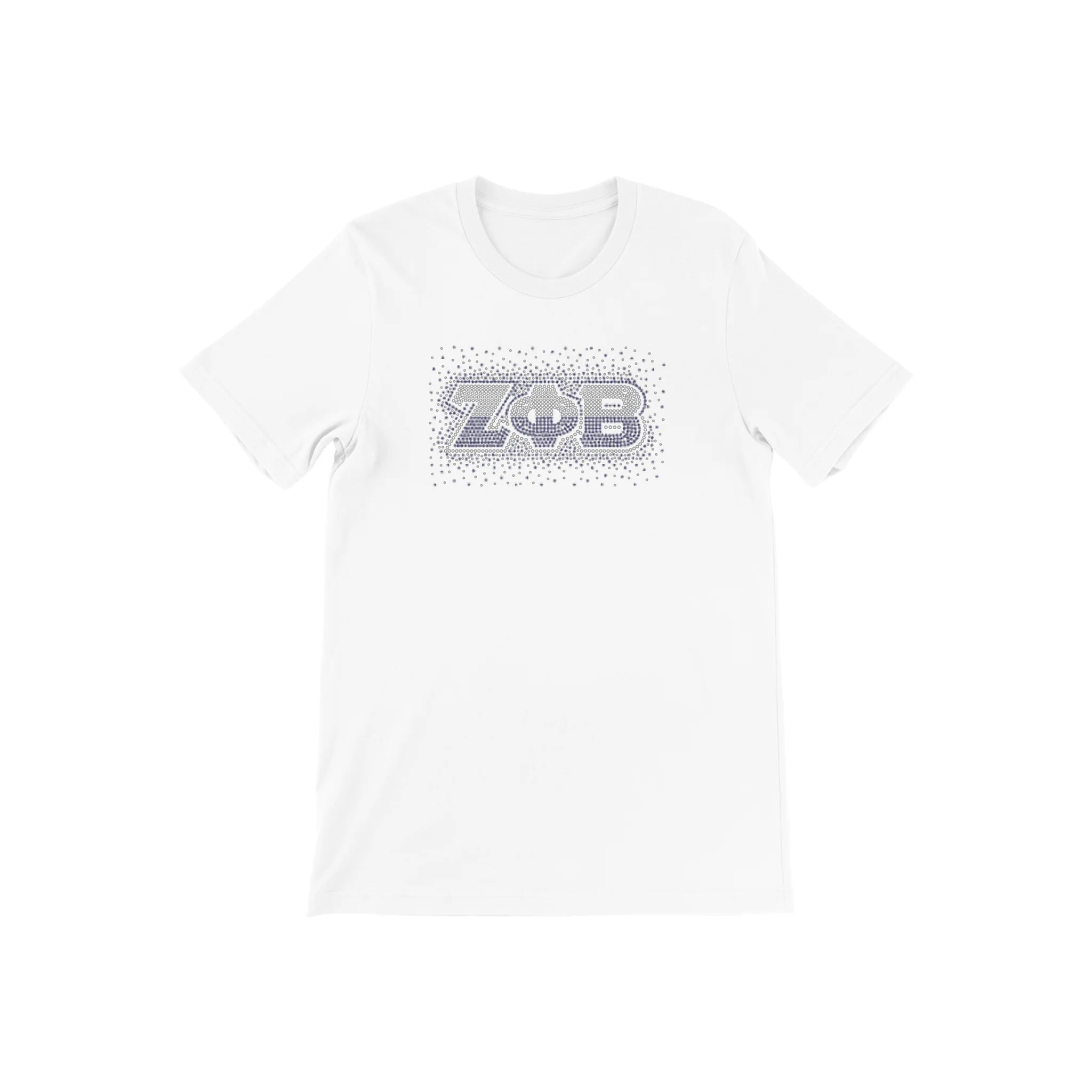 Zeta Bling Burst Tee White Unisex - Diva Starr Boutique