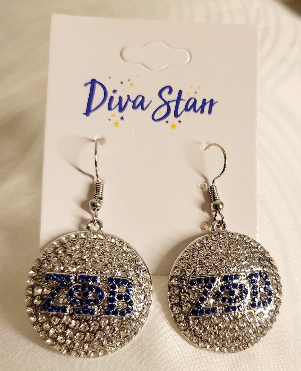 Zeta Circle Bling Bling Earrings - Diva Starr Boutique