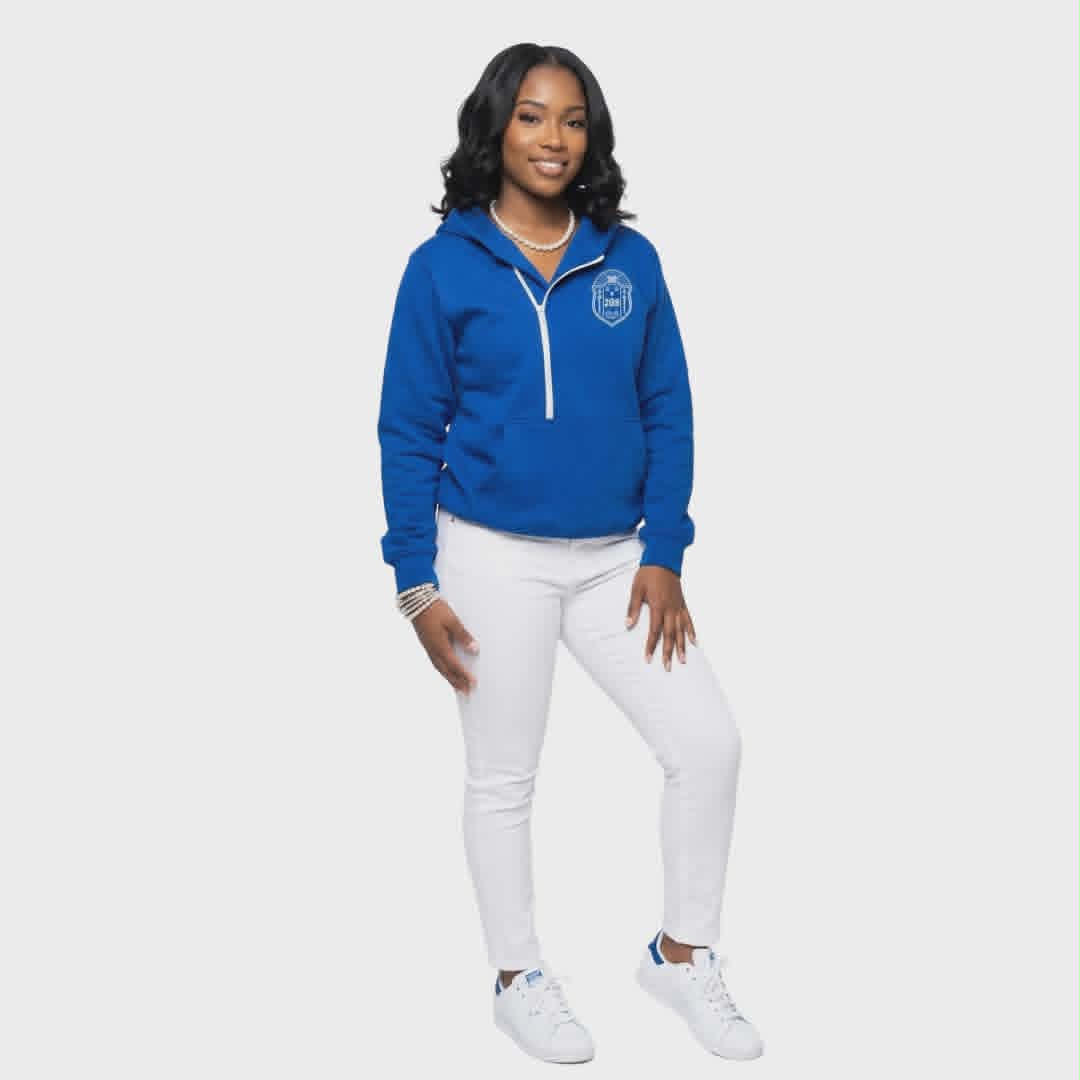 Zeta Phi Beta Blue & White 1920 Hoodie Pre - Order (Ships July 7, 2026) - Diva Starr Boutique