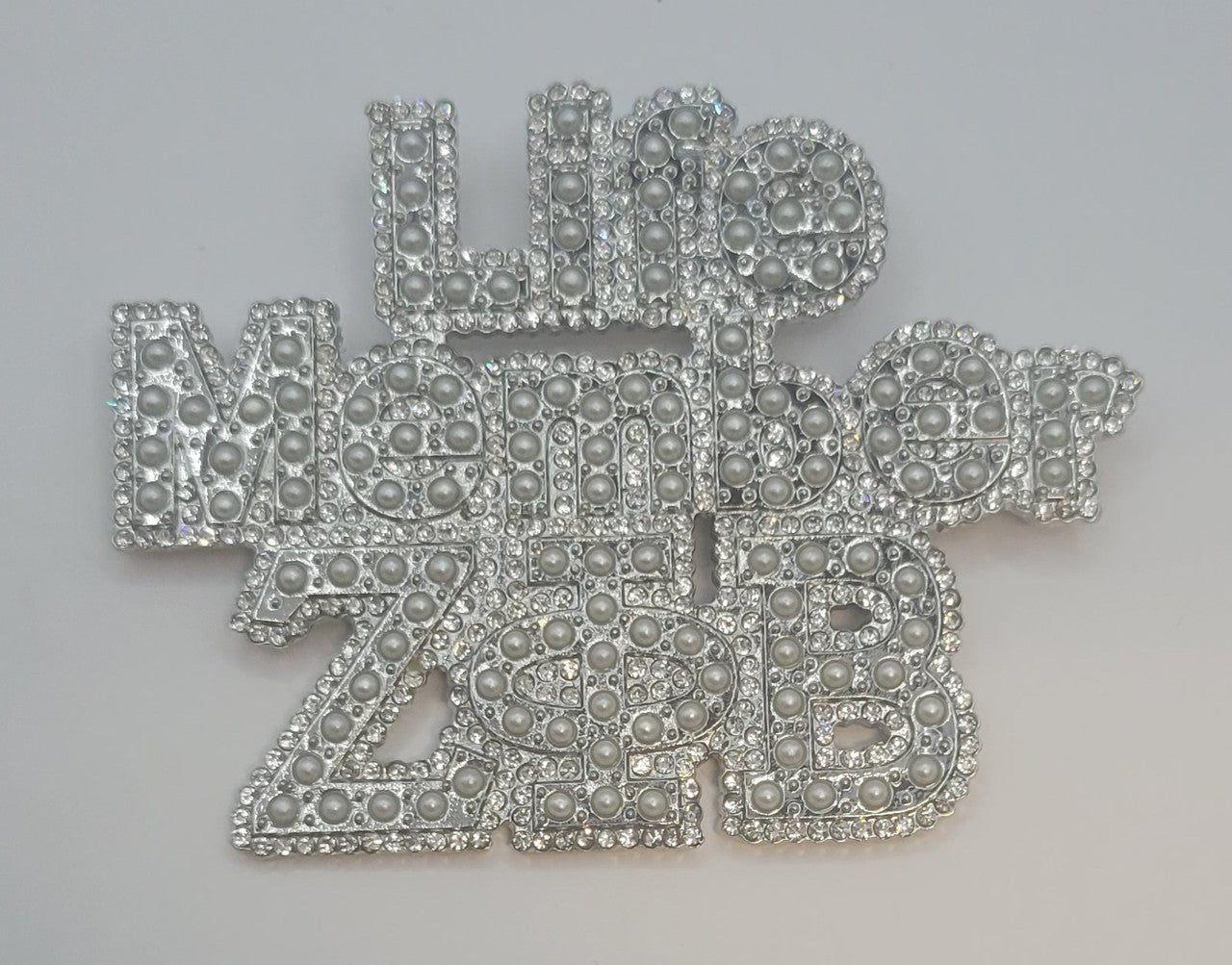Zeta Phi Beta Life Member Pearl & Bling Pin - Diva Starr Boutique
