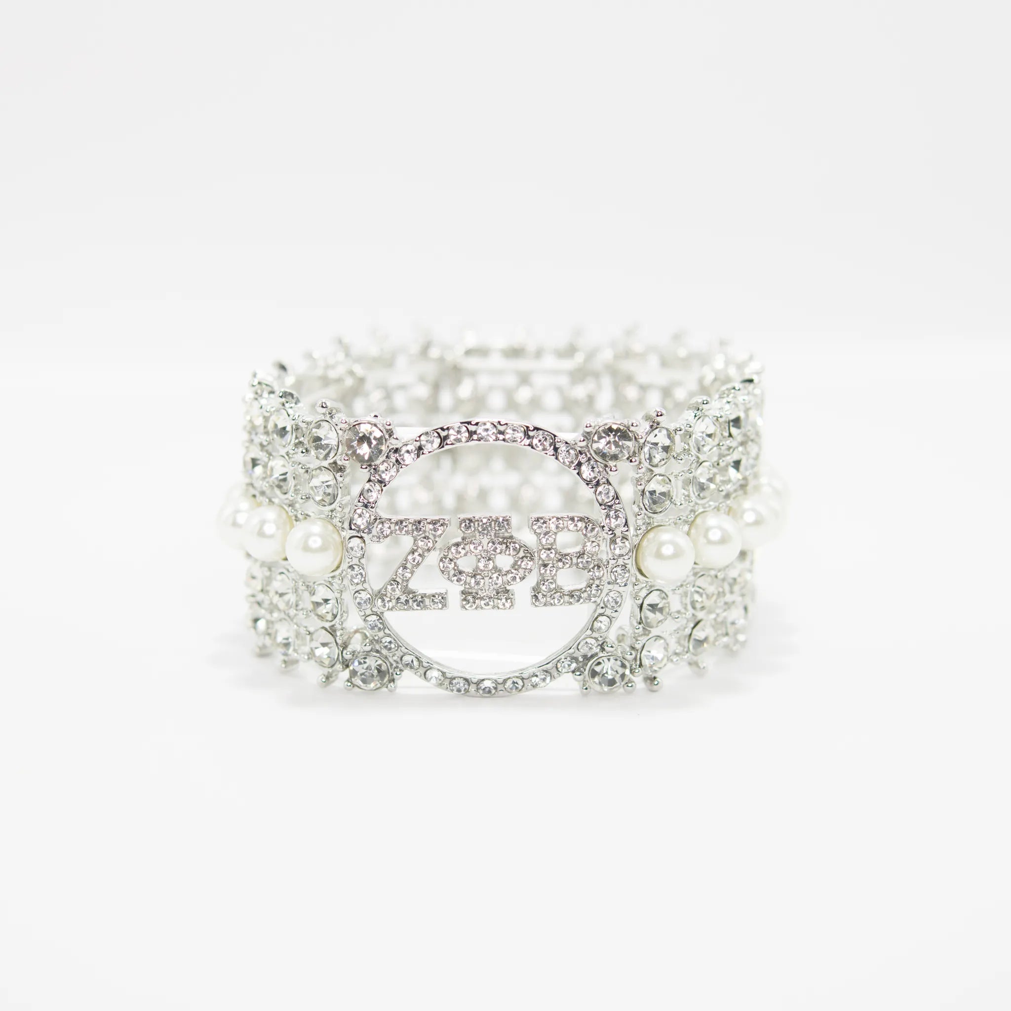 Zeta Phi Beta Pearl & Bling Bracelet - Diva Starr Boutique
