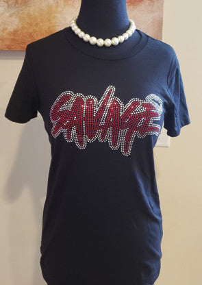 Savage Bling T-Shirt T-Shirts Diva Starr Regular Small 