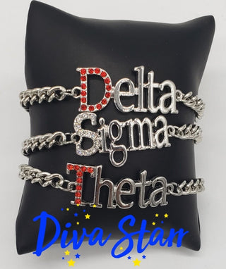 Delta Sigma Theta Bling DST Bracelet Bracelets Delta Sigma Theta   