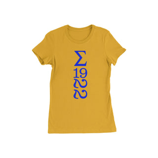 Gold Sigma Gamma Rho 1922 T-Shirt T-Shirts Sigma Gamma Rho   