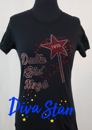 Delta Sigma Theta Girl Magic T-Shirt T-Shirts Delta Sigma Theta Regular Small 