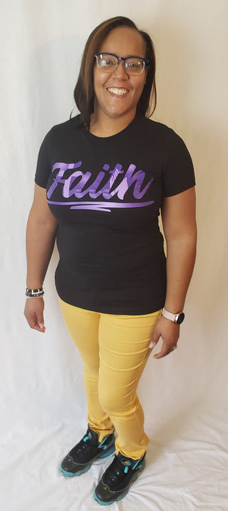 Faith Praying Hands  T-Shirt T-Shirts Diva Starr   