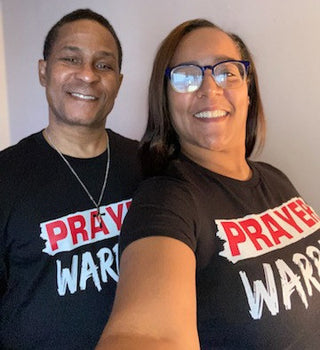 Prayer Warrior Black T-Shirt T-Shirts Diva Starr   