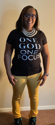 One God One Focus T-Shirt T-Shirts Diva Starr Regular Small 