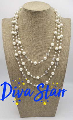 Pearl Diva 100 Necklace Necklaces Diva Starr Default Title  