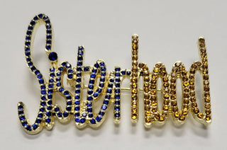 Sigma Gamma Rho Sisterhood Blue & Gold Pin Pins Sigma Gamma Rho Default Title  