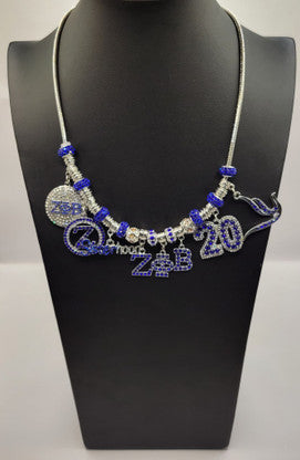 Zeta Phi Beta Charm Necklace Necklaces Zeta Phi Beta Default Title  