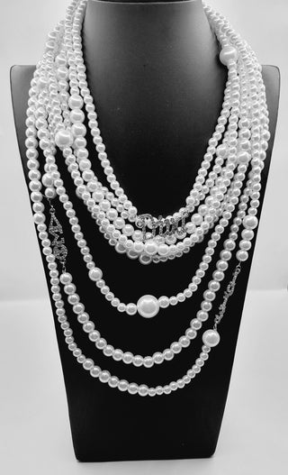 Delta Sigma Theta DIva Pearl & Bling Necklace Necklaces Delta Sigma Theta   