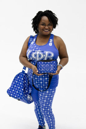 Zeta Phi Beta Blue & White Fanny Pack Fanny Packs Zeta Phi Beta Default Title  