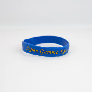 Sigma Gamma Rho Blue Wristband Wristbands Sigma Gamma Rho   