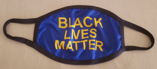 Black Lives Matter Blue Mask Masks Diva Starr   