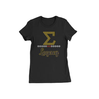 Sigma Gamma Rho Legacy Bling T-Shirt T-Shirts Sigma Gamma Rho   