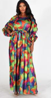 Gia Multi Colored Dress Dresses Diva Starr   